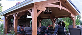 Outdoor living inspiration by Brewster Timber Frame, Colorado