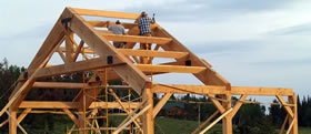 Learn about timber frame building by Brewster Timber Frame, Colorado