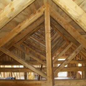 Timber Frame Home in Bellvue, Colorado.