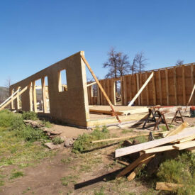 Timber Frame Home in Bellvue, Colorado.