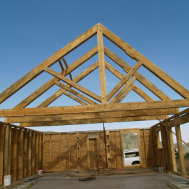 Timber Frame Home in Bellvue, Colorado.