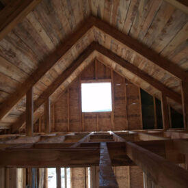 Timber Frame Home in Bellvue, Colorado.