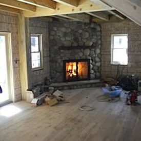 Timber Frame Cabin in Rustic, Colorado.