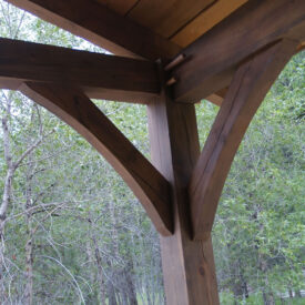 Timber Frame Cabin in Rustic, Colorado.