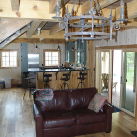 Timber Frame Cabin in Rustic, Colorado.