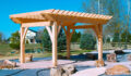 Timber Frame Pergola in Windsor, Colorado.