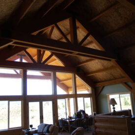 Timber Frame Home in Steamboat Lake, Colorado.