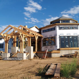 Timber Frame Home in Saratoga, Wyoming