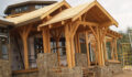 Timber Frame Home in Saratoga, Wyoming.