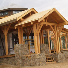 Timber Frame Home in Saratoga, Wyoming