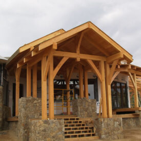 Timber Frame Home in Saratoga, Wyoming