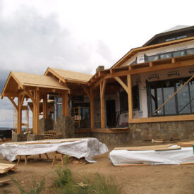 Timber Frame Home in Saratoga, Wyoming