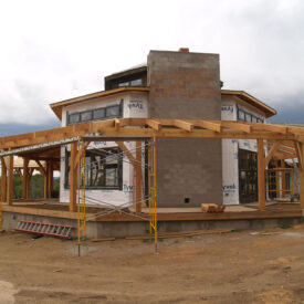 Timber Frame Home in Saratoga, Wyoming