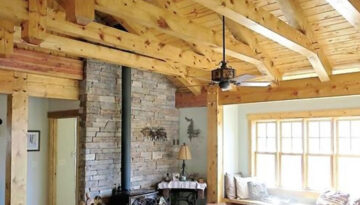 Local materials, traditional technique make timber framed home stand out