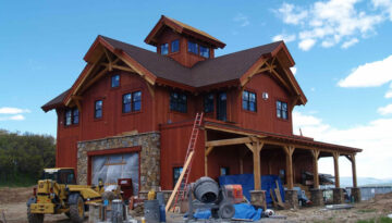 Timber Frame Home in Steamboat Springs, Colorado.