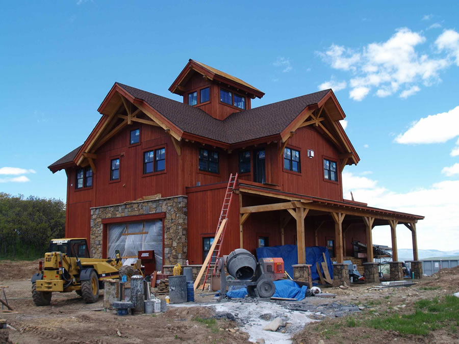 Timber Frame Home in Steamboat Springs, Colorado.