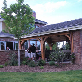 Timber Frame Outdoor Kitchen in Greenwood Village, Colorado