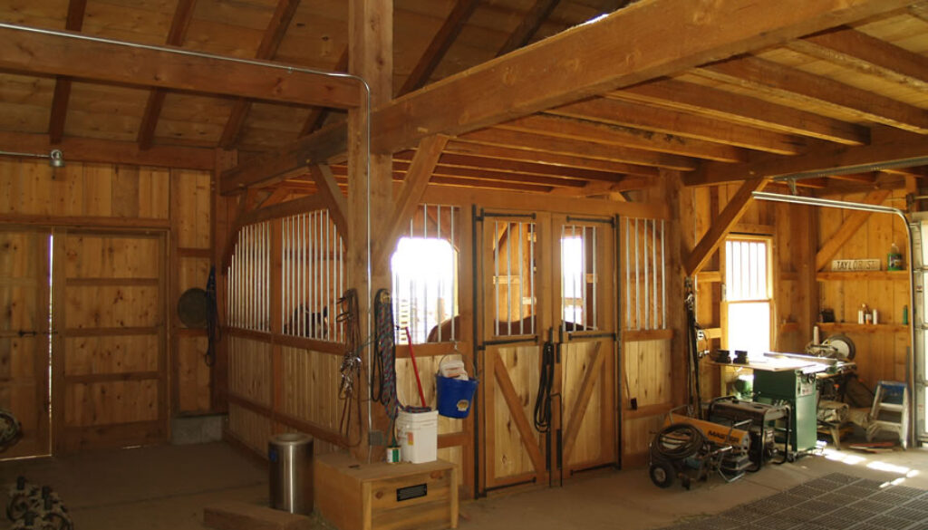 Timber Frame Barn in Lafayette, Colorado