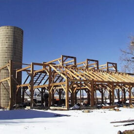 Timber Frame Barn in Lafayette, Colorado