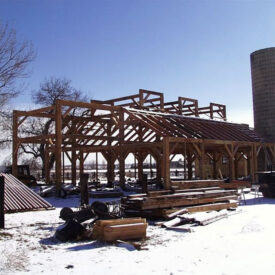 Timber Frame Barn in Lafayette, Colorado