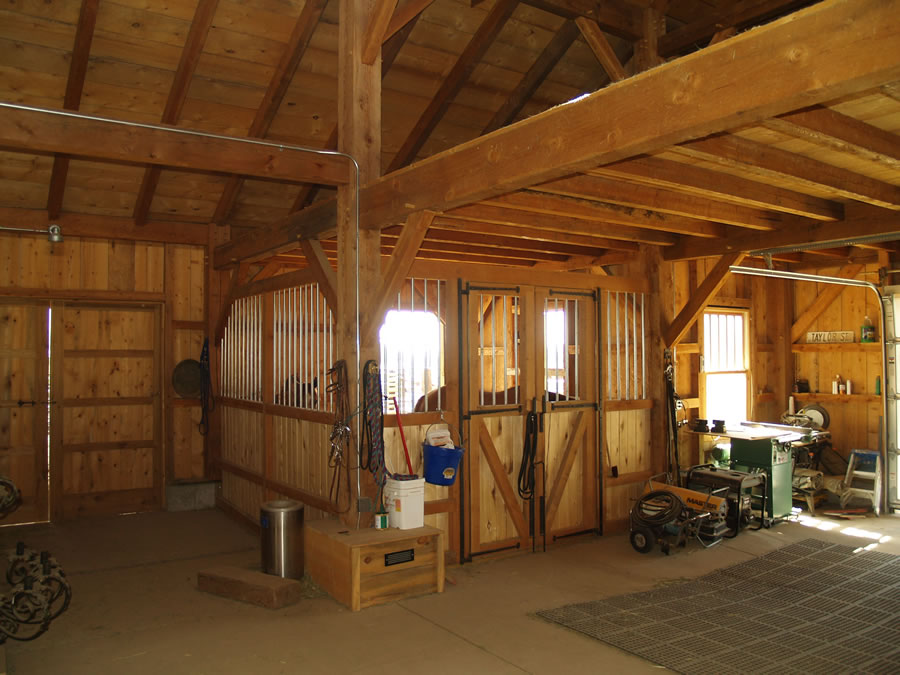 Timber Frame Barn in Lafayette, Colorado